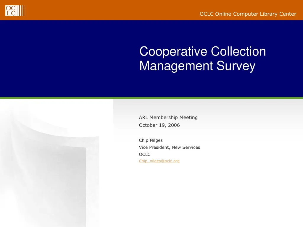 cooperative collection management survey