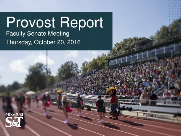 Provost Report