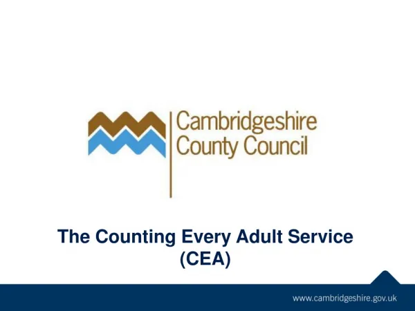 The Counting Every Adult Service (CEA)