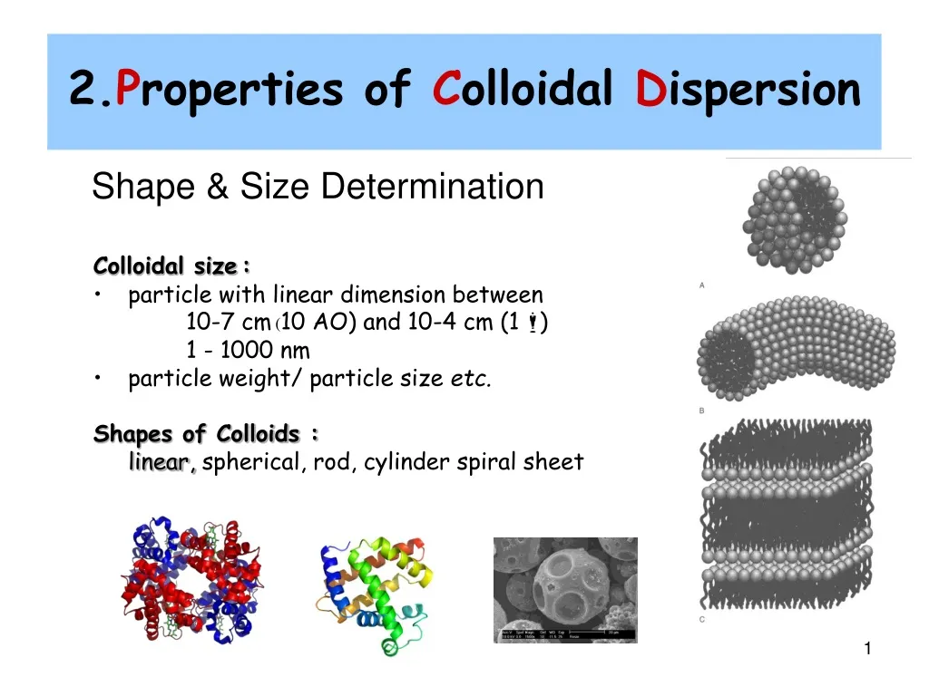 2 p roperties of c olloidal d ispersion