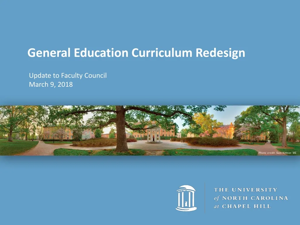 general education curriculum redesign