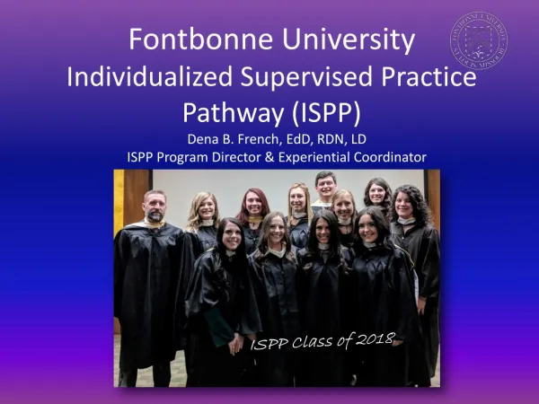 Fontbonne University Individualized Supervised Practice Pathway (ISPP)