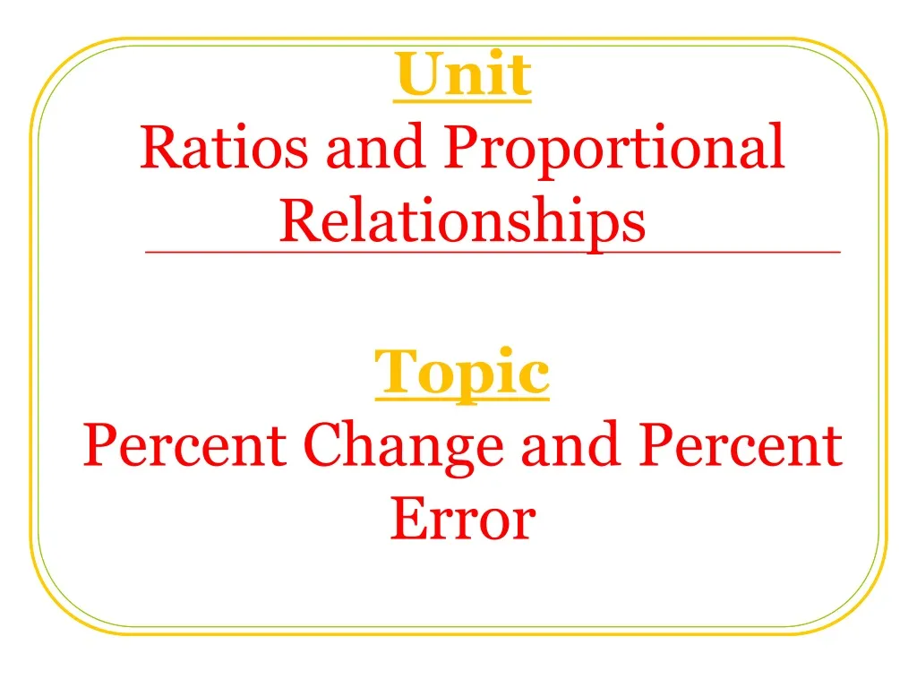 unit ratios and proportional relationships