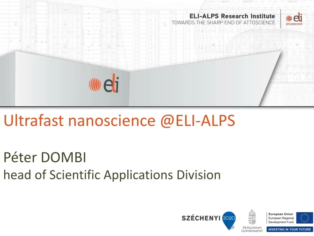 ultrafast nanoscience @eli alps