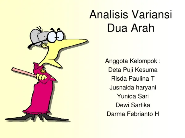 Analisis Variansi Dua Arah