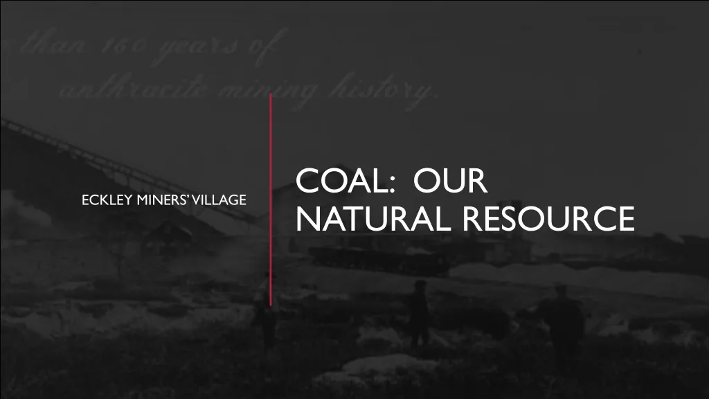 coal our natural resource