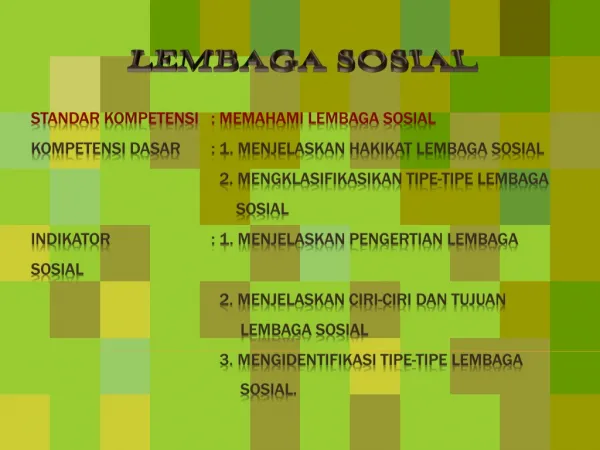 Slide Pembelajaran Sosiologi