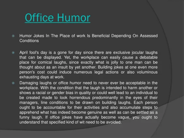 Read more about Office Jokes