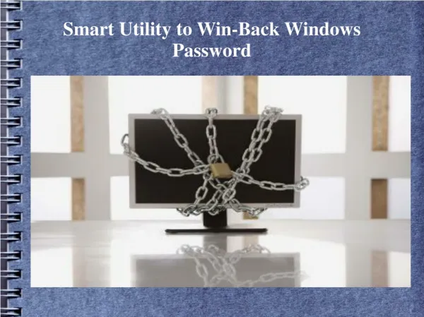Restore Windows Password with Smartest Utility