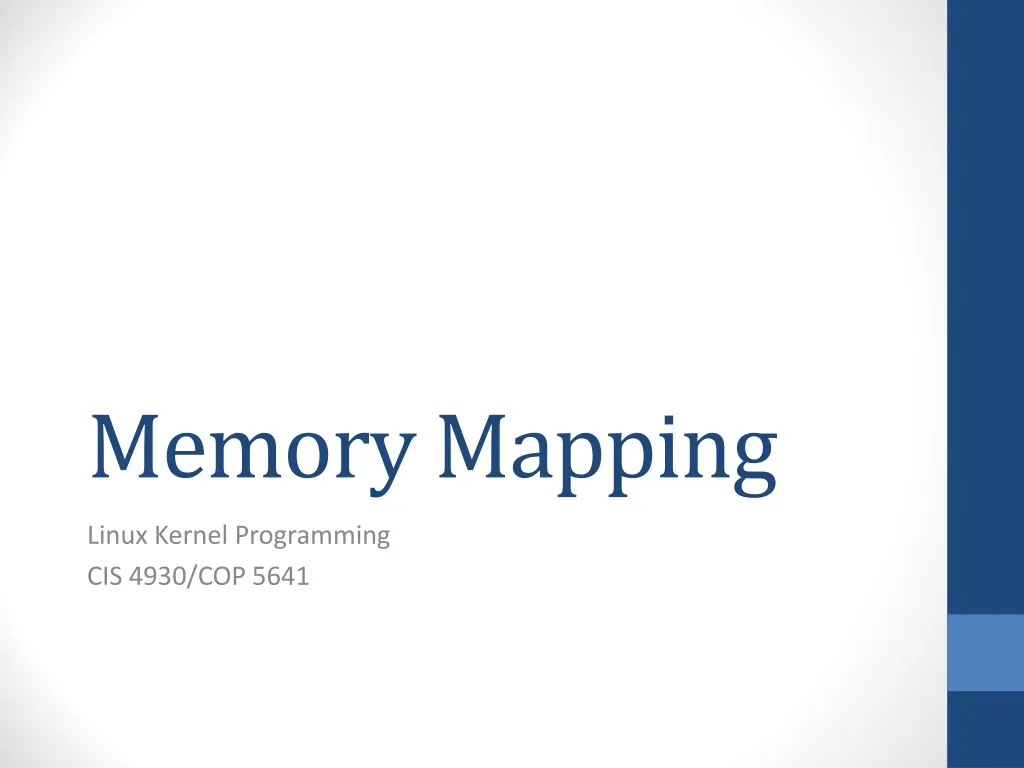 memory mapping