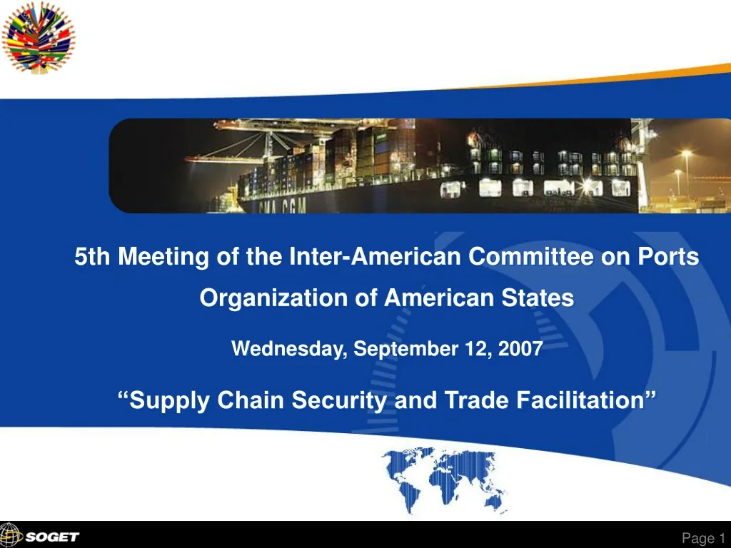 5th meeting of the inter american committee