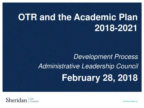Development Process Administrative Leadership Council February 28, 2018