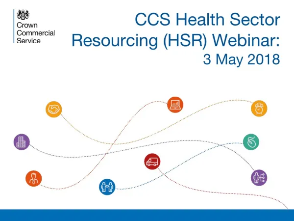 CCS Health Sector Resourcing (HSR) Webinar: 3 May 2018