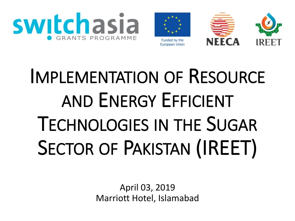 implementation of resource and energy efficient technologies in the sugar sector of pakistan ireet