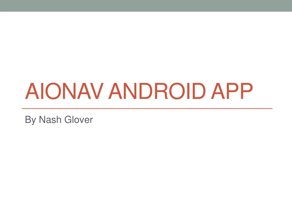 aionav android app