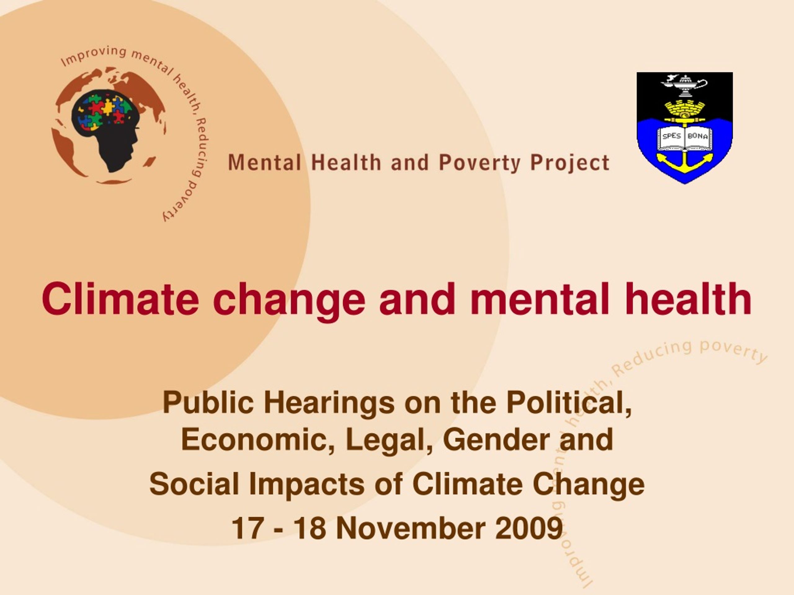 PPT - Climate change and mental health PowerPoint Presentation, free ...