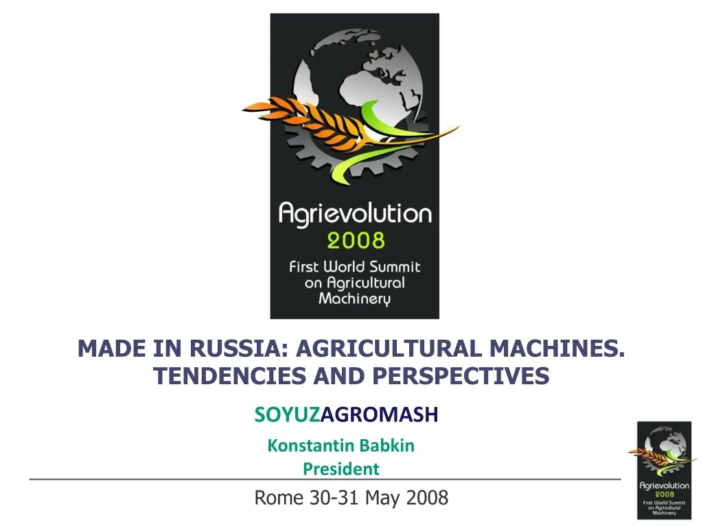 made in russia agricultural machines tendencies