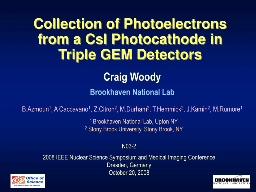 collection of photoelectrons from a csi photocathode in triple gem detectors