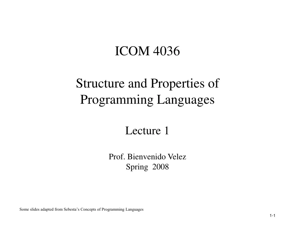 icom 4036 structure and properties of programming