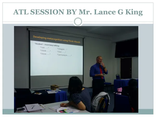 ATL SESSION BY Mr. Lance G King