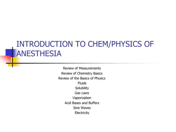 INTRODUCTION TO CHEM