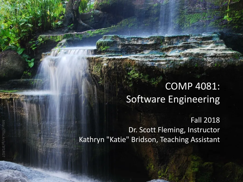 comp 4081 software engineering fall 2018 dr scott