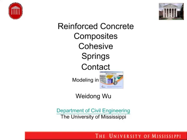Reinforced Concrete Composites Cohesive Springs Contact Modeling in ABAQUS