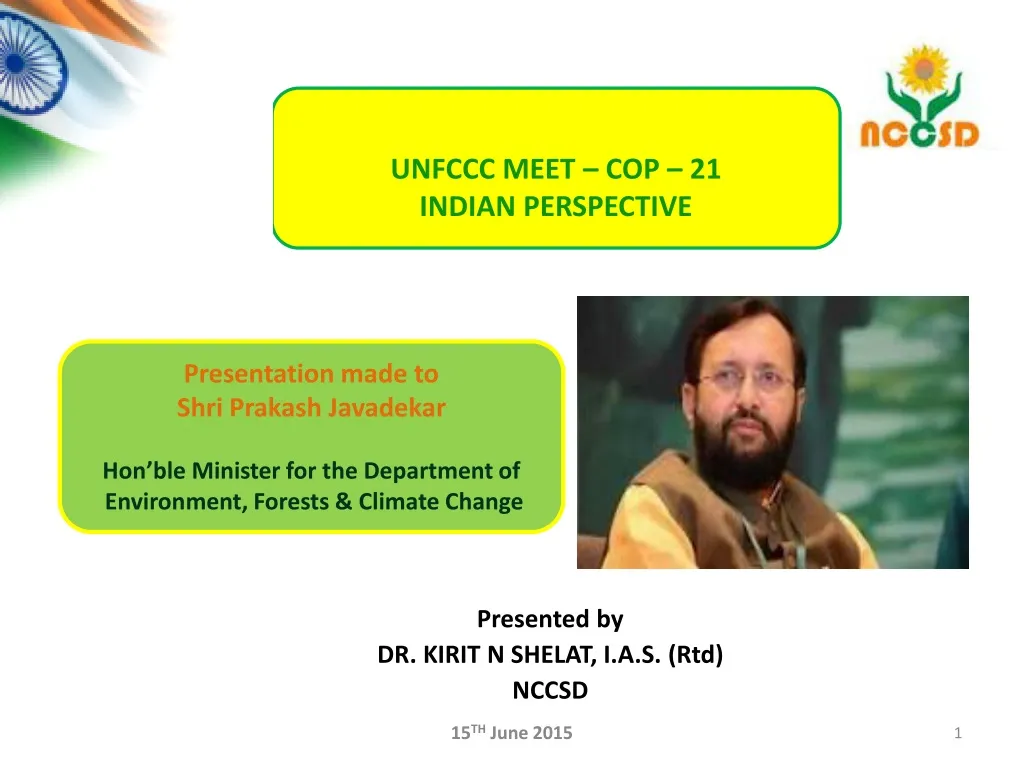 unfccc meet cop 21 indian perspective