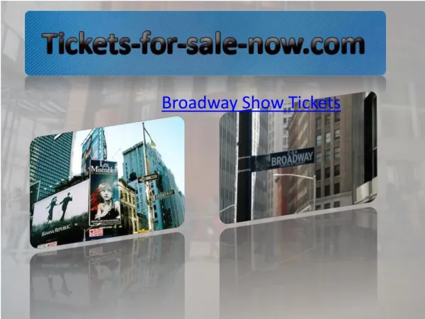 Broadway Show Tickets