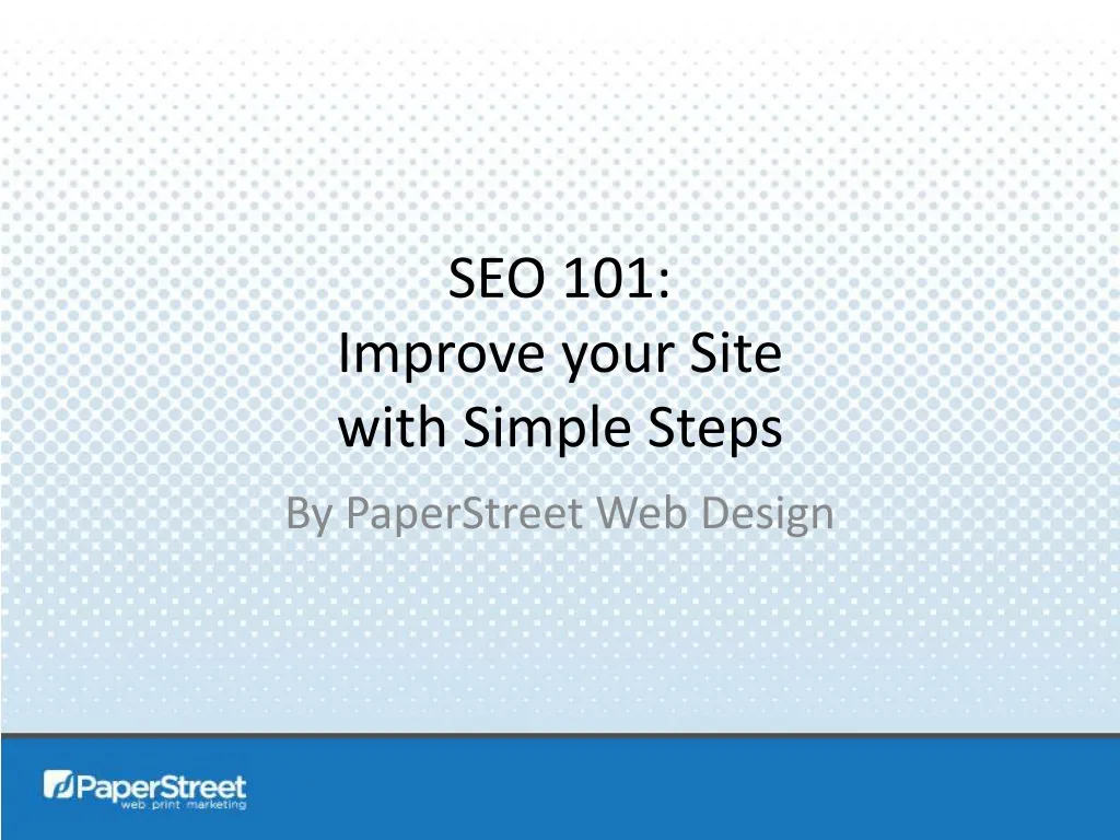seo 101 improve your site with simple steps
