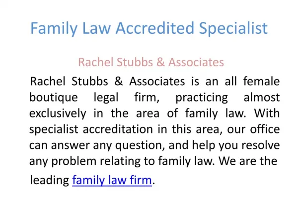 family law advice