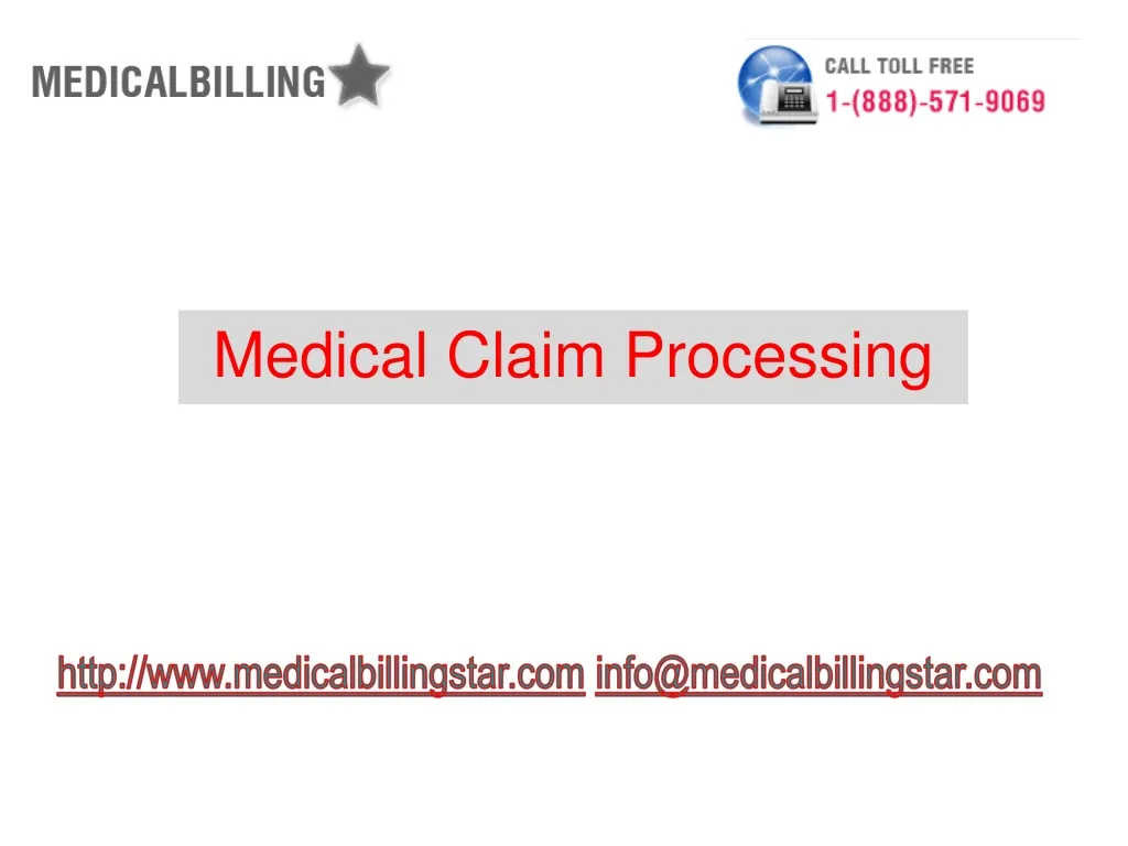 medical claim processing