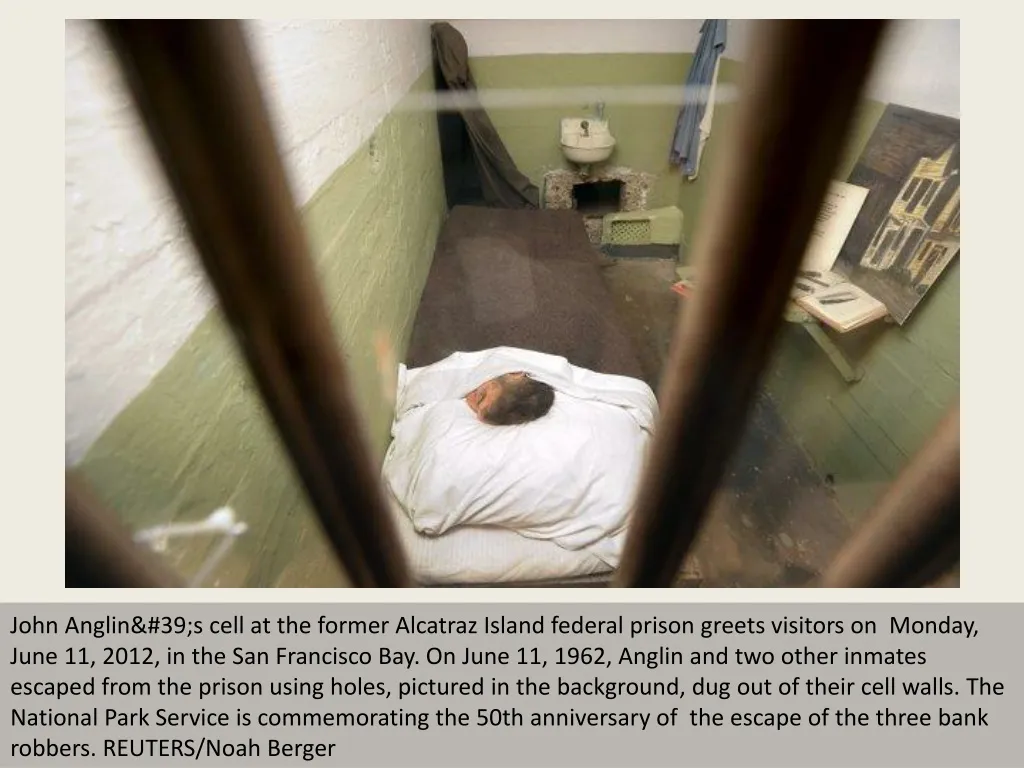 john anglin 39 s cell at the former alcatraz