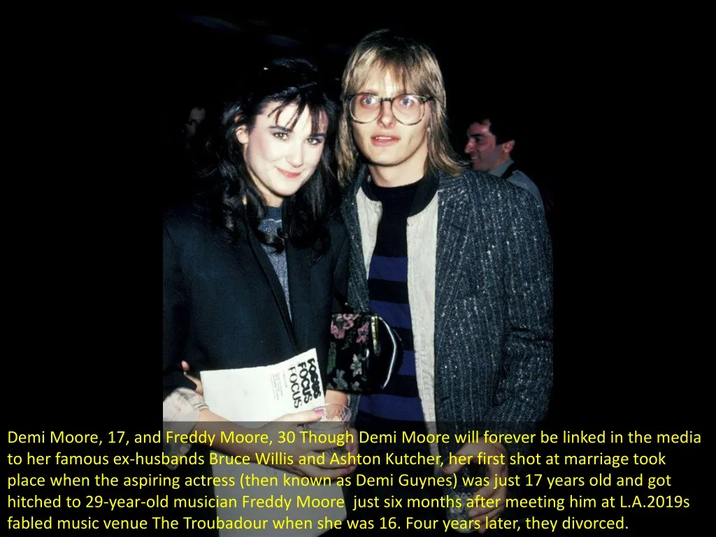 demi moore 17 and freddy moore 30 though demi