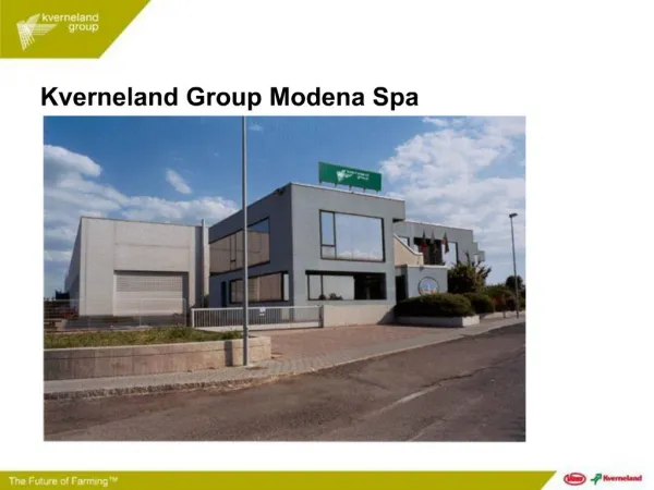 Kverneland Group Modena Spa