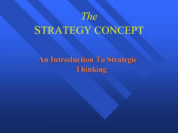 The STRATEGY CONCEPT