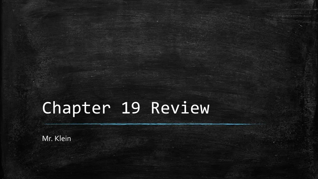 chapter 19 review