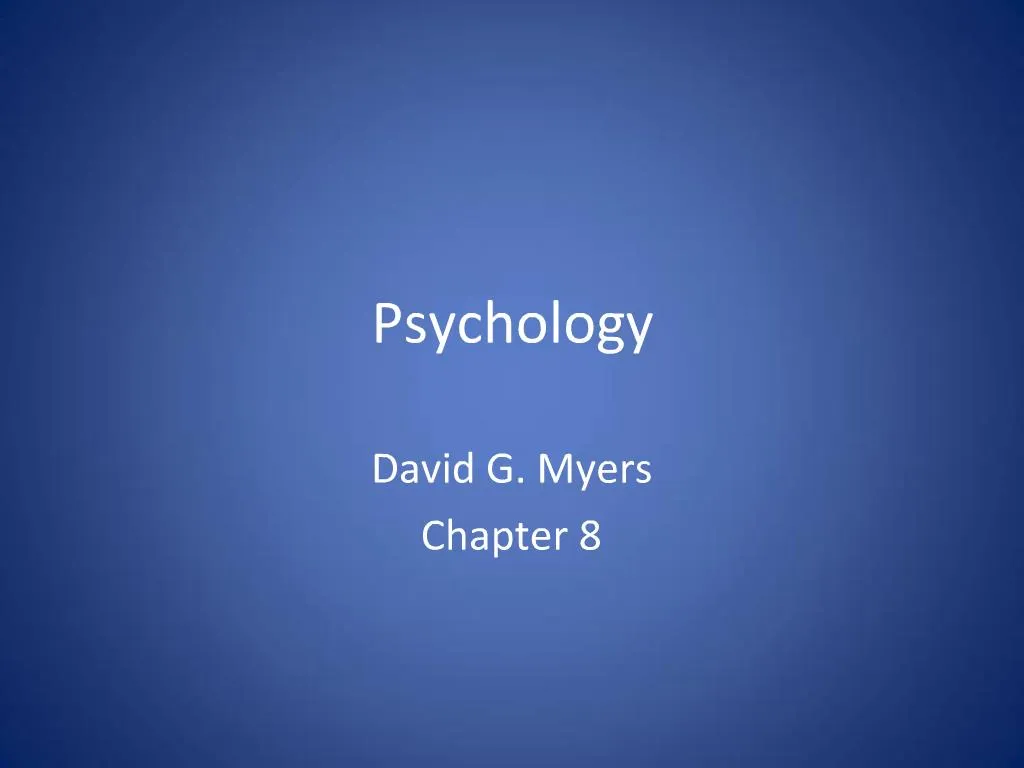 PPT - Psychology PowerPoint Presentation, Free Download - ID:479239