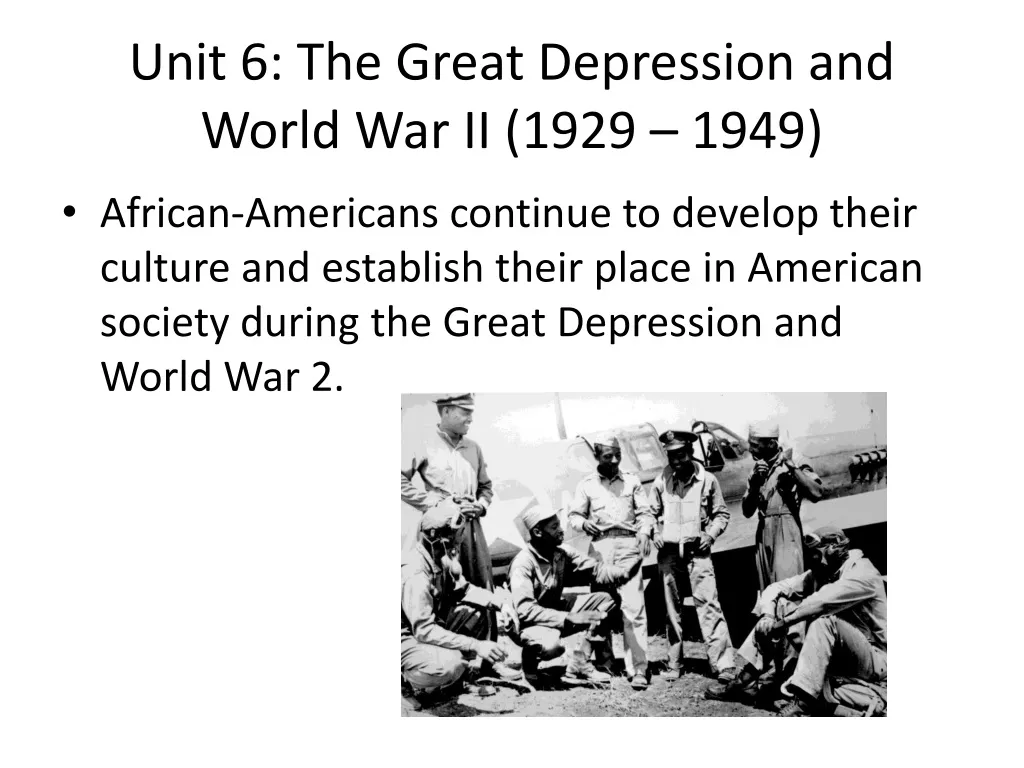 unit 6 the great depression and world war ii 1929 1949