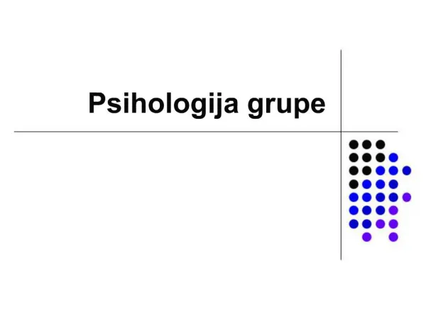 Psihologija grupe