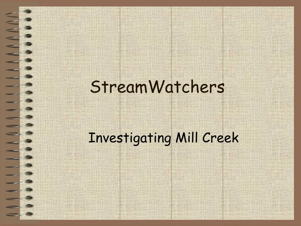 streamwatchers
