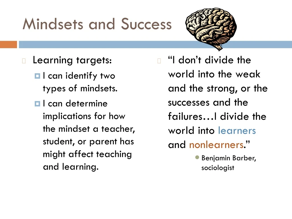 mindsets and success