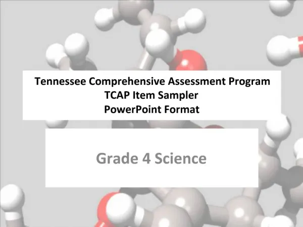 Tennessee Comprehensive Assessment Program TCAP Item Sampler PowerPoint Format