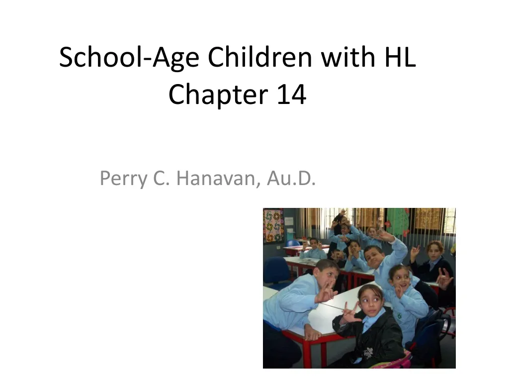 school age children with hl chapter 14