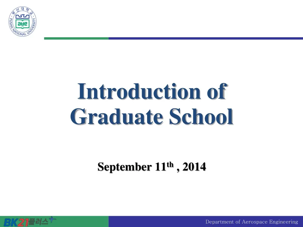 introduction of graduate school