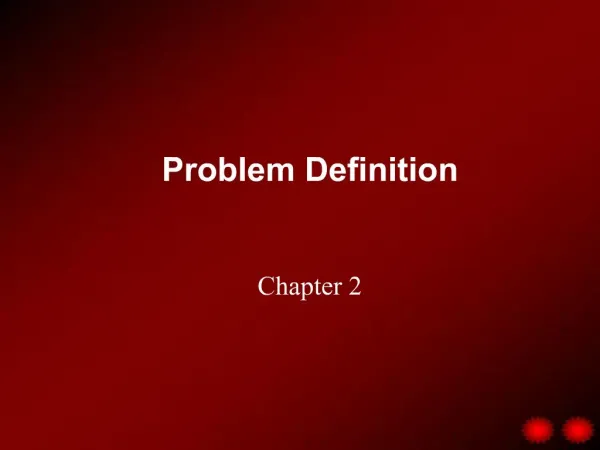Problem Definition