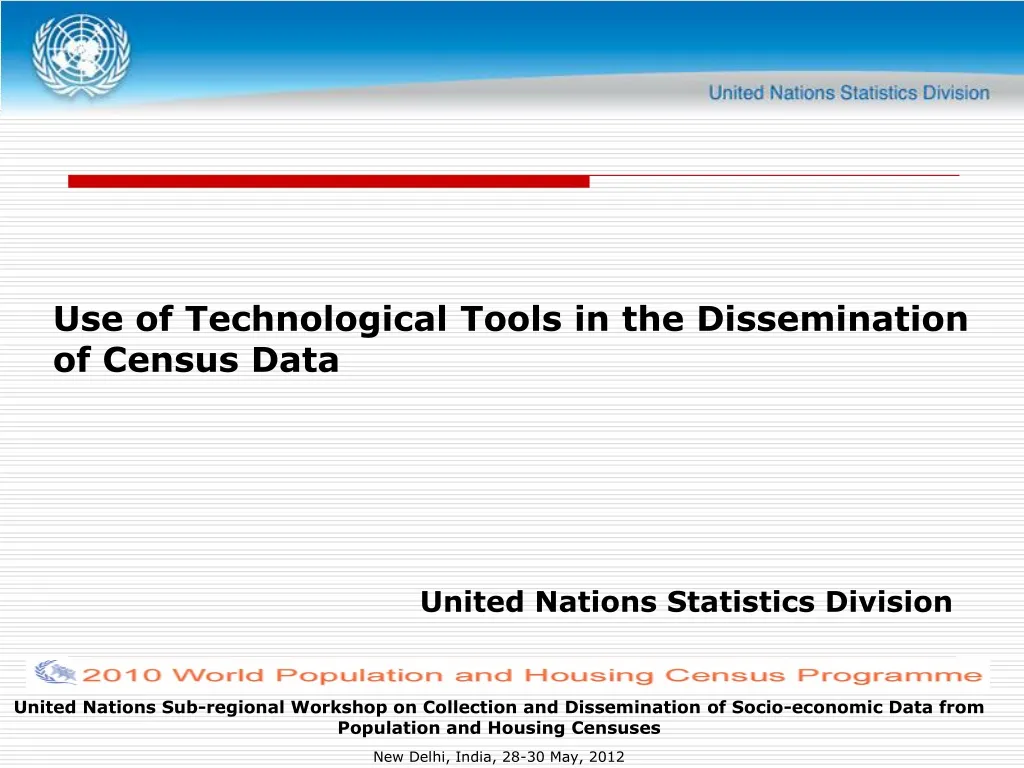 use of technological tools in the dissemination of census data