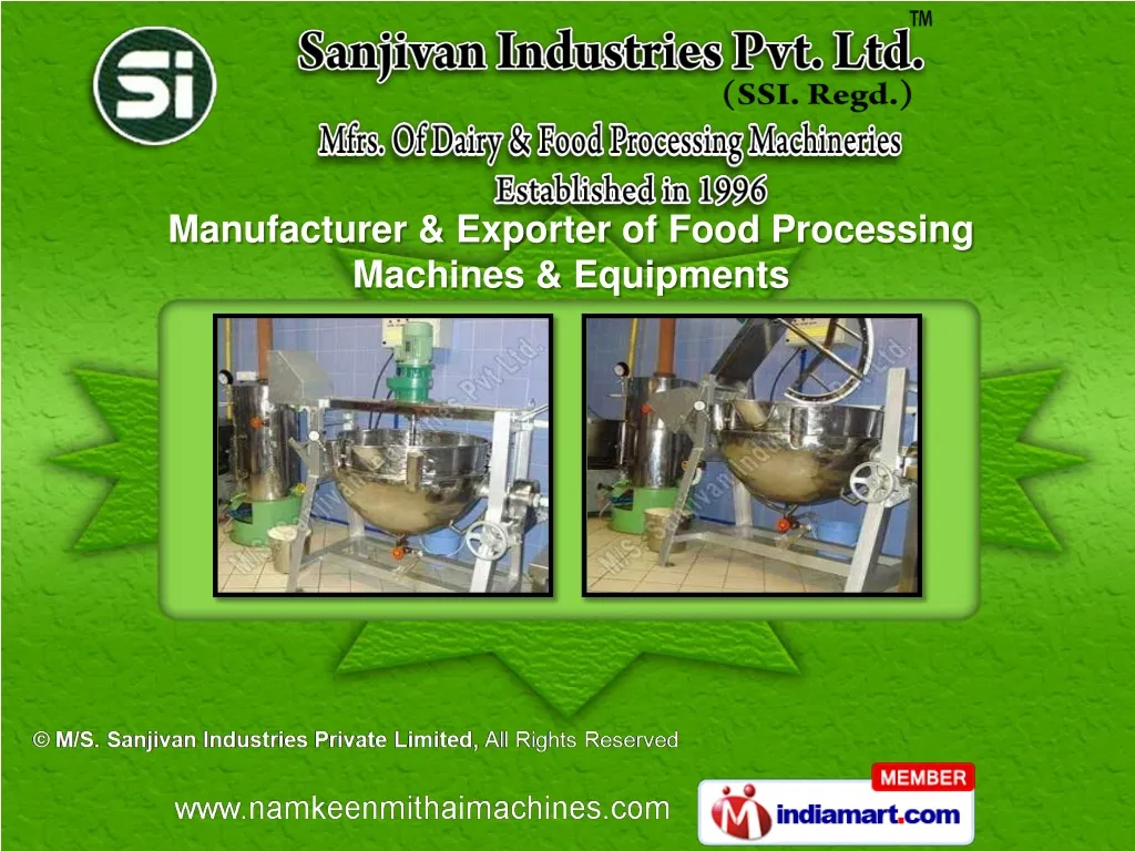 manufacturer exporter of food processing machines