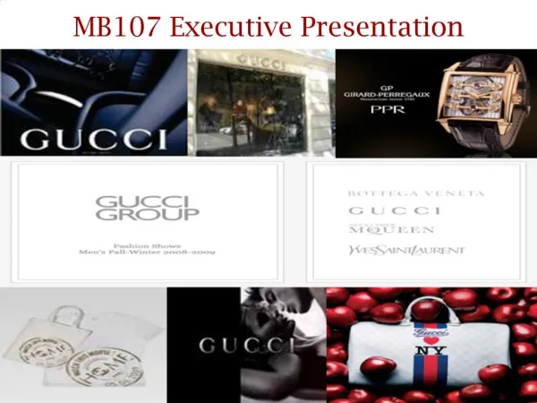 MB107 Executive Presentation