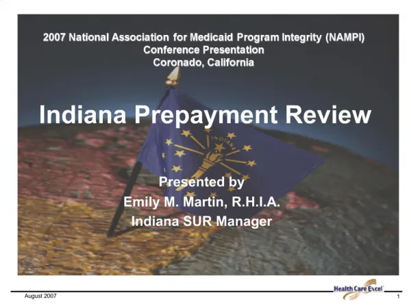 Indiana Prepayment Review
